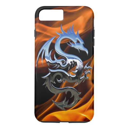Fire Dragon iPhone X/8/7 plus robuust Hoesje (Achterkant)
