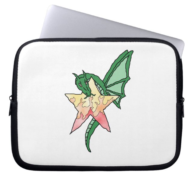 FIre Dragon Laptop Sleeve (Voorkant)