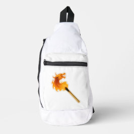 Fire Dragon Matchstick Sling Bag