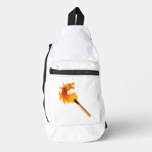 Fire Dragon Matchstick Sling Bag (Voorkant)