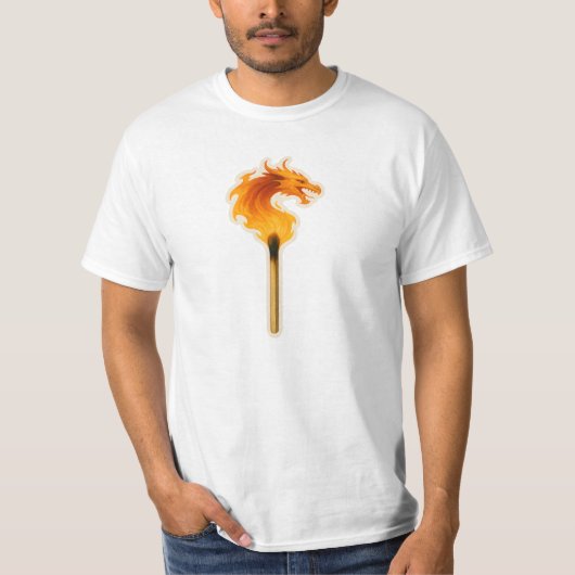 Fire Dragon Matchstick T-shirt (Voorkant)