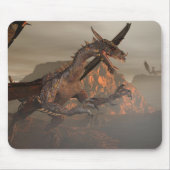 Fire Dragon Mousepad Muismat (Voorkant)