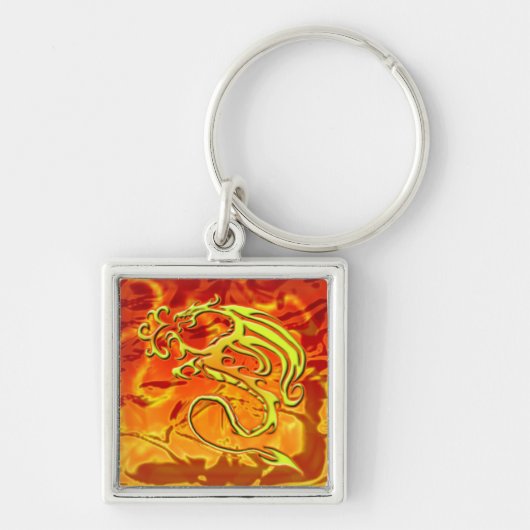 Fire Dragon-Sleutelhanger Sleutelhanger (Voorkant)