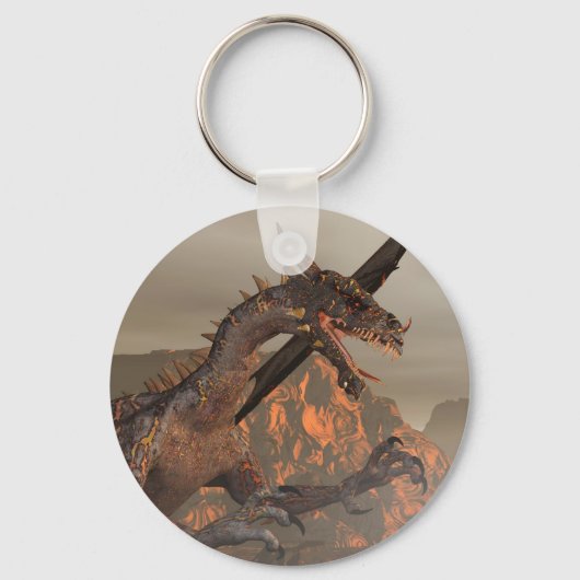 Fire Dragon-Sleutelhanger Sleutelhanger (Voorkant)