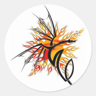 Fire Dragon Sticker