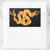 Fire Drake Rechthoekige Sticker (Tas)