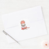 Fire Eagle Ronde Sticker (Envelop)