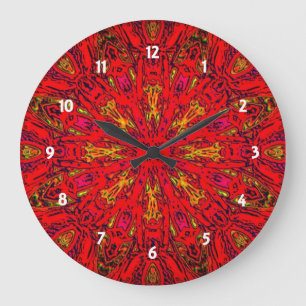 FIRE Element Kaleido Pattern Grote Klok