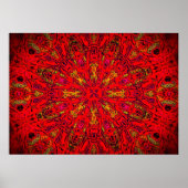 FIRE Element Kaleido Pattern poster (Voorkant)
