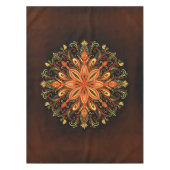 Fire Element Mandala - Kaleidoscopische Vlammensch Tafelkleed (Voorkant)