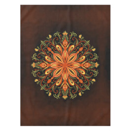 Fire Element Mandala - Kaleidoscopische Vlammensch Tafelkleed