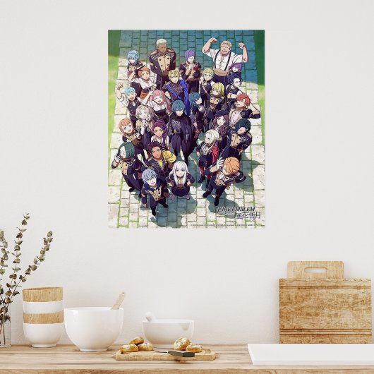 Fire Emblem Drie Houders Poster (Keuken)