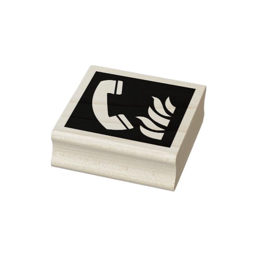Fire Emergency Telefoon Safety Sign Rubberstempel (Stempel)