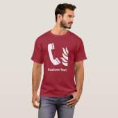 Fire Emergency Telefoon Safety Sign T-shirt (Voorkant volledig)