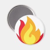 Fire Emoji Magnet (Voorkant / Achterkant)