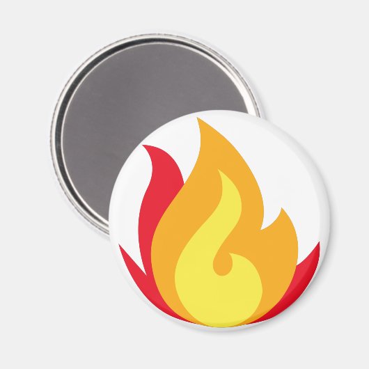 Fire Emoji Magnet (Voorkant / Achterkant)