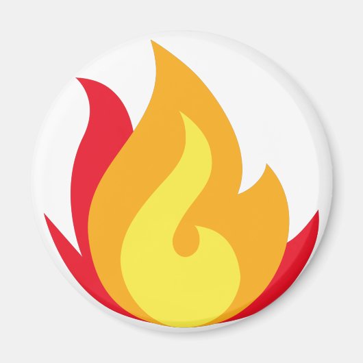 Fire Emoji Magnet (Voorkant)