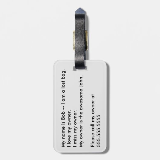 Fire en Ice Yin Yang Bagagelabel (Achterkant verticaal)