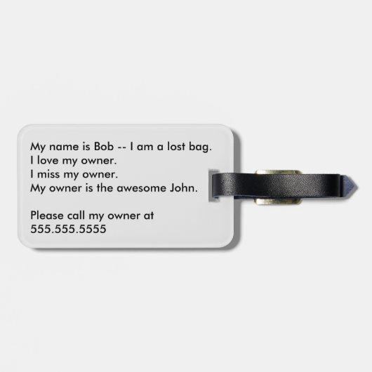 Fire en Ice Yin Yang Bagagelabel (Achterkant horizontaal)