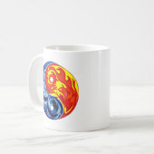 Fire en Ice Yin-Yang Koffiemok (Voorkant links)