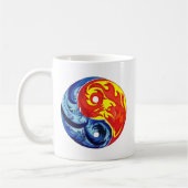 Fire en Ice Yin-Yang Koffiemok (Links)