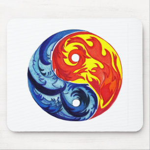 Fire en Ice Yin-Yang Muismat