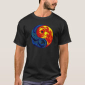 Fire en Ice Yin-Yang T-shirt (Voorkant)
