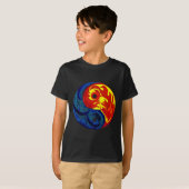 Fire en Ice Yin-Yang T-shirt (Voorkant volledig)
