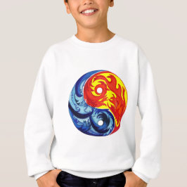 Fire en Ice Yin-Yang T-shirt