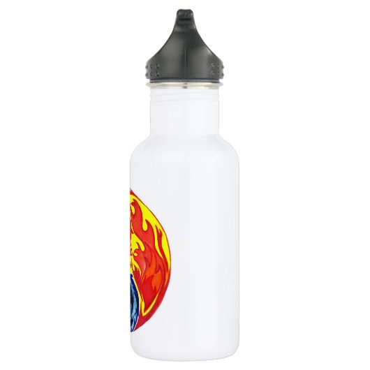 Fire en Ice Yin-Yang Waterfles (Rechts)
