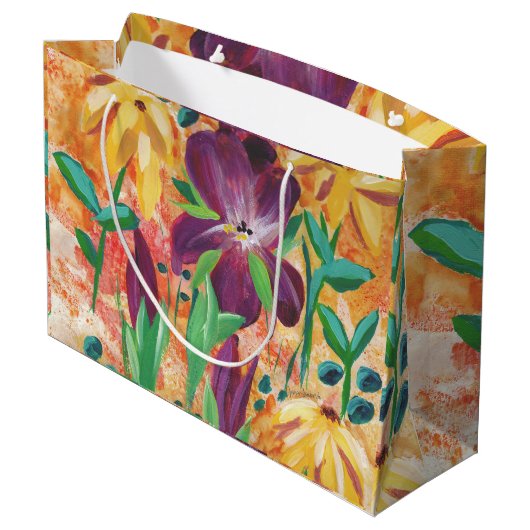 Fire en Iris geschenktas Groot Cadeauzakje (Achterkant Gekanteld)