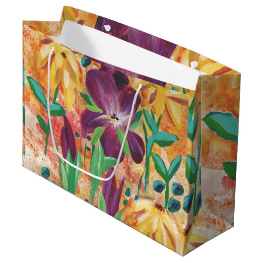 Fire en Iris geschenktas Groot Cadeauzakje (Voorkant Gekanteld)