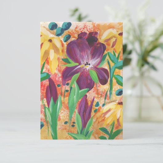 Fire en Iris kaart (Staand voorkant)