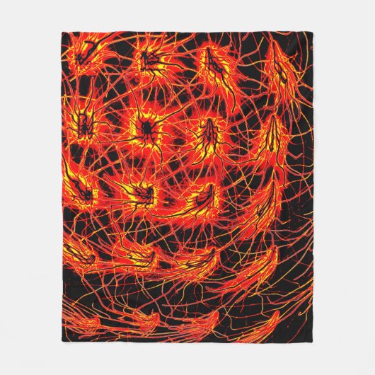 Fire Energy Blanket Fleece Deken (Voorkant)
