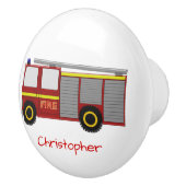 Fire Engine Design Personalised Keramische Knop (Rechts)