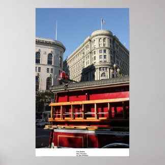 Fire Engine, San Francisco Poster
