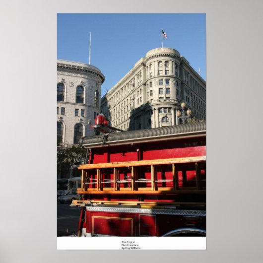 Fire Engine, San Francisco Poster (Voorkant)
