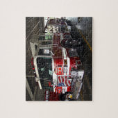 Fire Engine Truck Jigzaag Puzzle Legpuzzel (Verticaal)