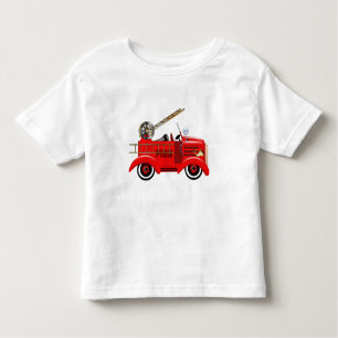 Fire Engine "voeg je eigen naam toe" Kinder Shirts
