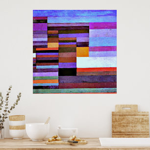 Fire Evening, kunstwerk van Paul Klee, Poster