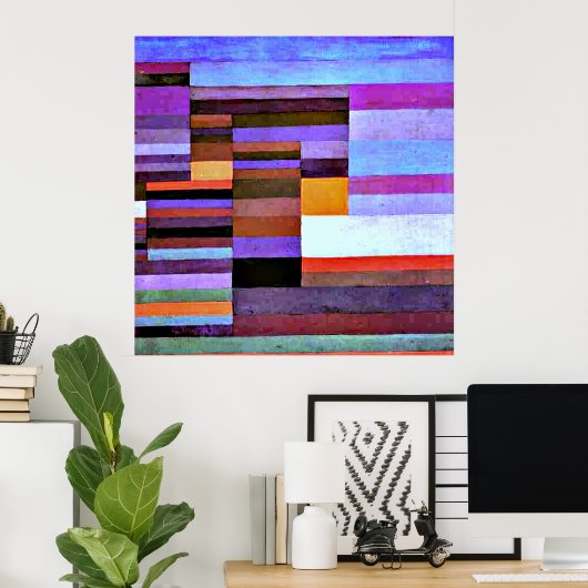 Fire Evening, kunstwerk van Paul Klee, Poster (Thuiskantoor)