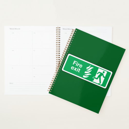 Fire Exit Safety Sign Emergency Evacuation Planner (Display)