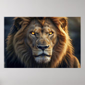 Fire Eyes of the Jungle King Poster (Voorkant)