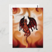 Fire Fairy Dragon Briefkaart (Voorkant / Achterkant)