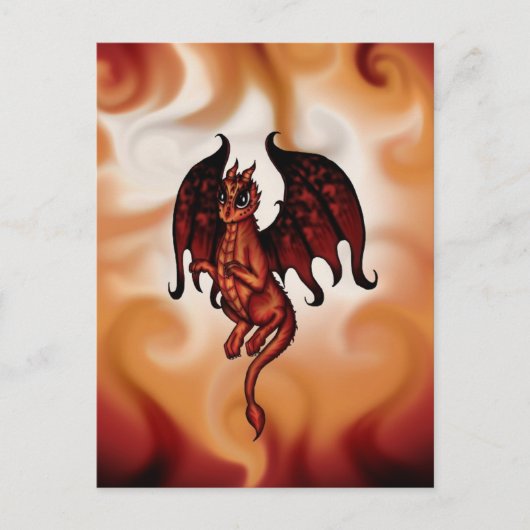 Fire Fairy Dragon Briefkaart (Voorkant)