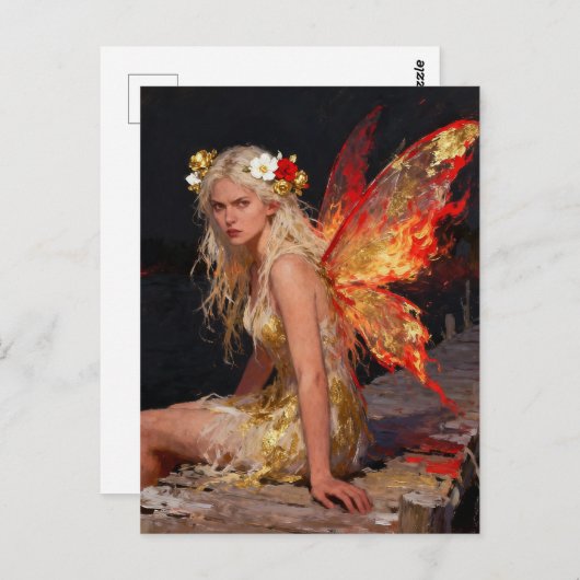Fire Fairy With Attitude Briefkaart (Voorkant / Achterkant)