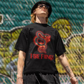 Fire Fangs Snake Mannen Graphic T-shirt