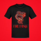 Fire Fangs Snake Mannen Graphic T-shirt