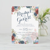 Fire Fighter Designer Tekst en Monogram Uitnodigin Kaart (Staand voorkant)