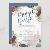 Fire Fighter Designer Tekst en Monogram Uitnodigin Kaart (Voorkant / Achterkant)